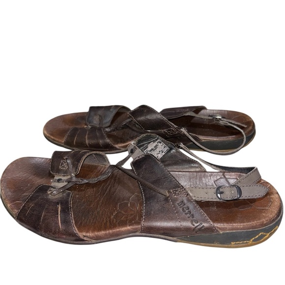 Merrell Women’s Brown Leather Strappy Sandals Casual Slingback Size 8 - Picture 4 of 11